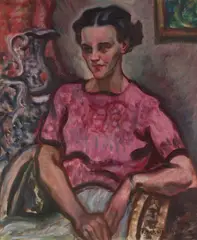 Francis McCracken, THE PINK BLOUSE, oil on canvas