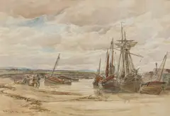 Alexander Ballingall, A SHETLAND HAVEN, watercolour
