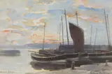 William Marshall Brown, COCKENZIE HARBOUR, watercolour