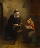 Tom McEwan, NEWS FROM FOREIGN LANDS, oil on canvas