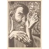 Major G.W. Lennox Patterson, A STUDY, 1938, Wood engraving, 6/50