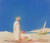 James McGavin Greig, BY THE SHORE, watercolour