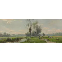 August [Karl Martin] Splitgerber, HOMEWARD BOUND, oil on panel
