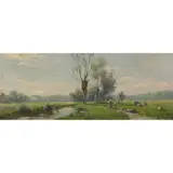 August [Karl Martin] Splitgerber, HOMEWARD BOUND, oil on panel