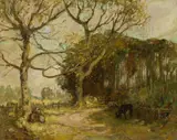 William Mouncey, ON THE GELSTON ROAD, oil on canvas