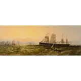 William Adolphus Knell, S.S. ALASKA LEAVING THE IRISH COAST FOR AMERICA, oil on panel