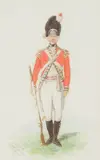 Reginald Augustus Wymer, SERGEANT GRENADIER COY, 1ST GUARDS 1792, watercolour, and two companion watercolours of grenadiers by the same hand (3)