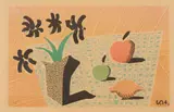 David Hockney, TWO APPLES, ONE LEMON AND FOUR FLOWERS, 1997, Off-set lithograph, published in The Independent