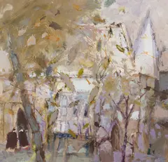 Drummond Mayo, L'EGLISE, oil on board