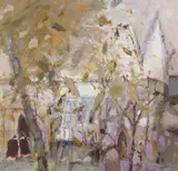 Drummond Mayo, L'EGLISE, oil on board