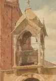 George Price Boyce, TOMB OF CASTELBARCO, VERONA, watercolour