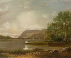 Allan Macdougall, ON THE CLYDE FROM ERSKINE FERRY, Oil on panel