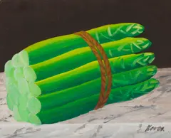 Jack Knox, ASPARAGUS, oil on board