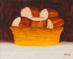 Jack Knox, BREAD BASKET, oil on board
