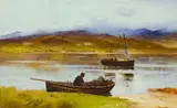 Barclay Henry, TENDING THE CREELS, oil on canvas