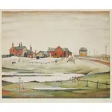 L. S. Lowry, LANDSCAPE WITH FARM BUILDINGS