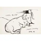 David Hockney, LITTLE BOODGE, 1993, Off-set lithograph, published by 1853 Gallery, Salts Mill, Saltaire, Yorkshire