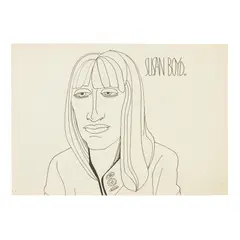 Alasdair Gray, SUSAN BOYD, ink sketch