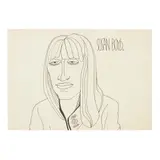 Alasdair Gray, SUSAN BOYD, ink sketch