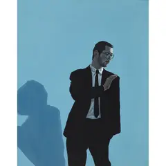 Graeme Wilcox, WORLD OF DAVID, oil on board