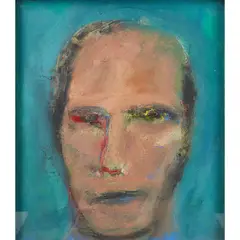 PHILOSOPHER by Douglas Thomson, oil on canvas laid on board, sold Aug 2020