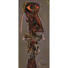 John Byrne, SELF-PORTRAIT, oil on board, in artist-designed frame