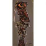 John Byrne, SELF-PORTRAIT, oil on board, in artist-designed frame