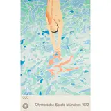 David Hockney, OLYMPISCHE SPIELE MUNCHEN, 1972 (BAGGOTT 34), Lithograph, printed by Matthieu, Zurich, published by Edition Olympia 1972 GmbH, Munich, unframed