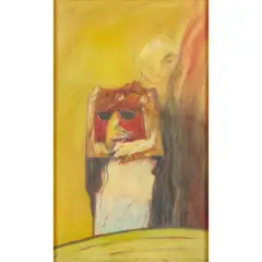 John Bellany, HAUNTED WOMAN, oil on canvas