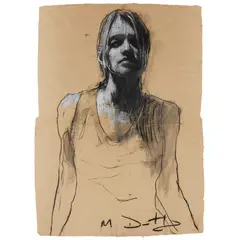 Mark Demsteader, PORTRAIT OF A WOMAN, mixed media and collage
