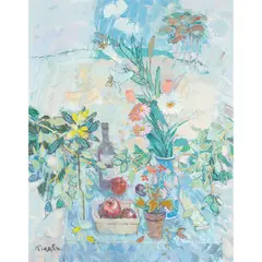 Donald Manson, SUMMER TABLE, oil on canvas