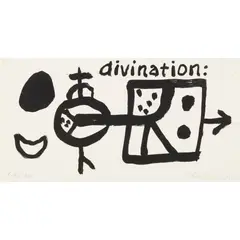 Alan Davie, OPUS D.6-94-34 DIVINATION, 1994, ink on paper