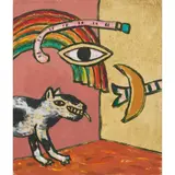 Alan Davie, OPUS O.1100 DOG EYE AND RAINBOW - SEPT. 1986