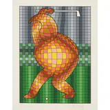 Victor Vasarely, GOLFER, 1970, Screenprint, 290/300