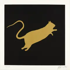 Blek le Rat, GOLDEN RAT, 2020, Screenprint, 21/120