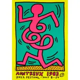 Keith Haring, MONTREUX JAZZ POSTER (YELLOW), 1983, Screenprint