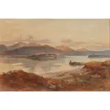 James Kinnear, ON THE LOCH, watercolour