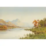 Edward H. Thompson, LOCH VOIL AT BALQUHIDDER, watercolour, and another watercolour by the same artist, 'Loch Maree and Slioch'