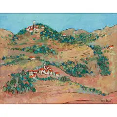 Carlo Rossi, MONTE PERPOLI, TUSCANY, mixed media