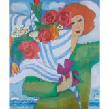 Jeanette Lassen, A WIFE IN EVERY PORT, oil on canvas