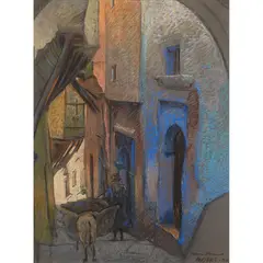 ALGIERS by Alexander Graham Munro, 1926, pastel, sold Jun 2020