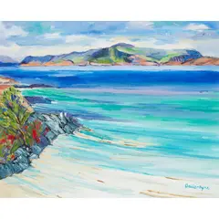MULL FROM IONA by Margaret Ballantyne, oil on canvas, sold Jun 2020