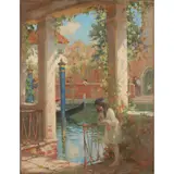 Arthur Henry Jenkins, A VENETIAN DAY, oil on board