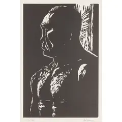 Peter Howson, A HERO OF THE PEOPLE, Linocut, 22/40