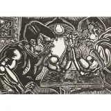 Peter Howson, NIGHT MUSIC, Woodcut