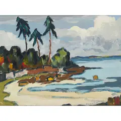 Hugh Paton, BAY IN ARRAN, oil on panel