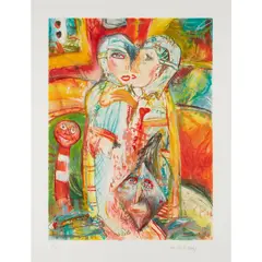 John Bellany, THE LOVERS, Etching with aquatint, 18/50