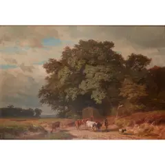 Philipp Röth, RETURN FROM THE FIELDS, ' oil on canvas