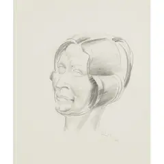 HEAD STUDY - LUCY by William McCance, pencil, sold Jun 2020