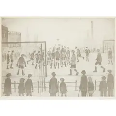 L. S. Lowry, THE FOOTBALL MATCH, Offset lithograph, 466/850